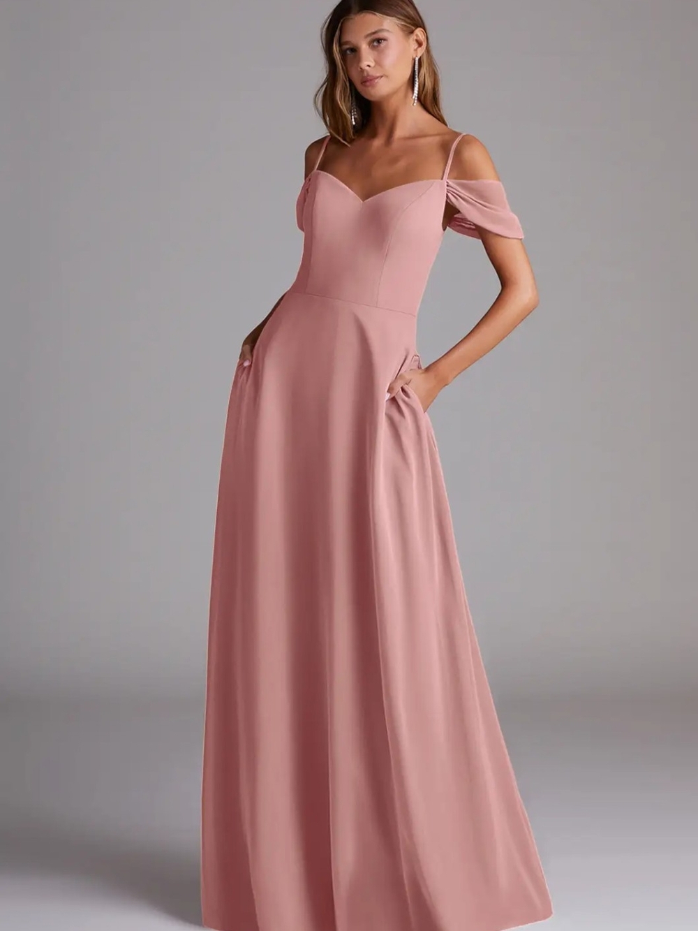 Azazie Dusty Rose Gown